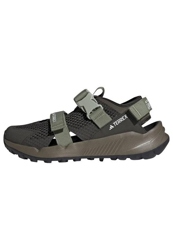 adidas Unisex Terrex Hydroterra AT Sandals, shadow olive/tent green/halo green, 7 UK