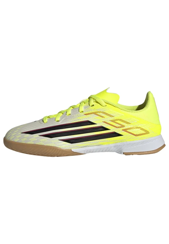 adidas Unisex Kids F50 League Indoor Football Shoes Kids, Team Solar Yellow 2/core Black/Lucid red, 3.5 UK