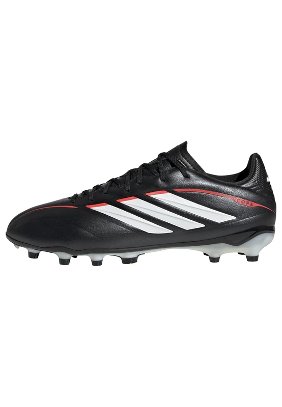 adidas Unisex Kids Copa Pure Iv League Firm Ground Football Boots Kids Shoes, Core Black/FTWR White/Lucid Red, 1 UK