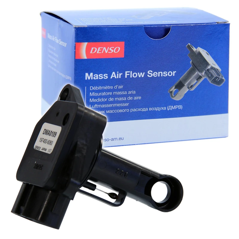 DENSO Mass Air Flow Sensor DMA-0109 - OE Number: 22204-33010 Fits Toyota Corolla Land Cruiser Hiace Yaris Auris