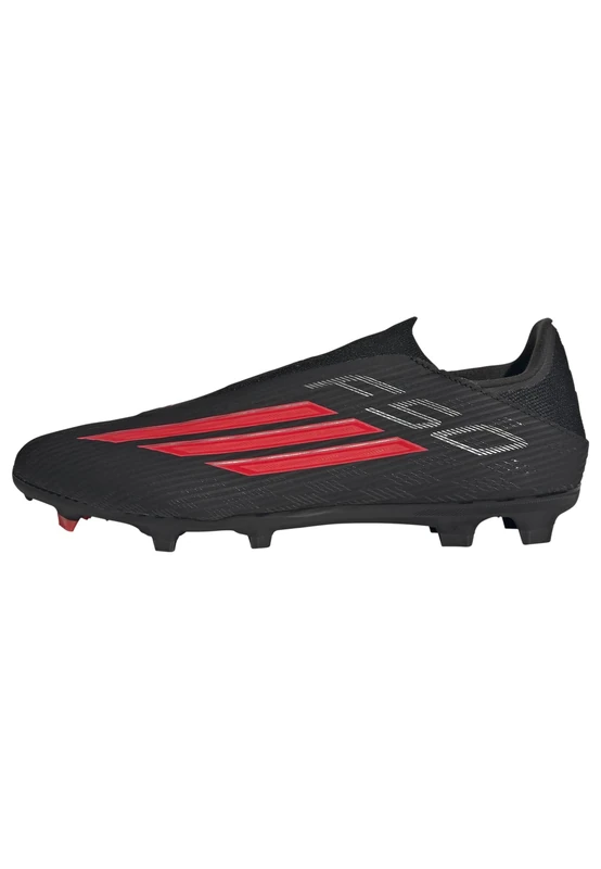 adidas Unisex F50 League Laceless Firm Ground/Multi Ground Football Boots, core Black/Lucid red/core Black, 3.5 UK