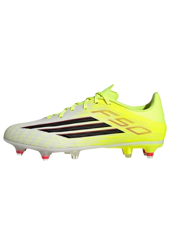 adidas Unisex F50 League Soft Ground Football Boots, Team Solar Yellow 2/core Black/Lucid red, 6 UK