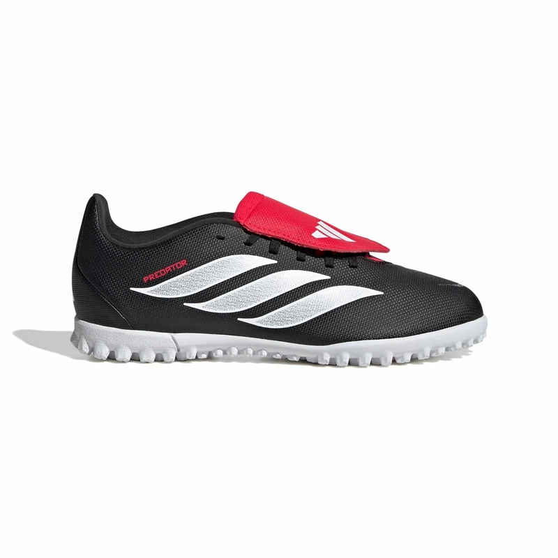 adidas Unisex Club Fold-Over Tongue Turf Football Shoes Kids, core Black/FTWR White/Lucid red, 13 UK Child - Image 1