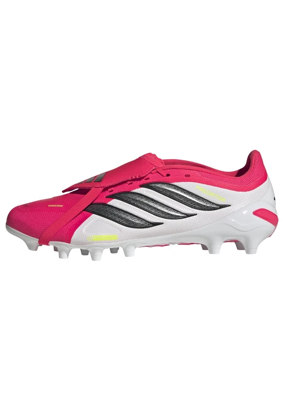 adidas Unisex Predator League Fold-Over Tongue Artificial Ground Football Boots, Lucid red/core Black/FTWR White, 11.5 UK