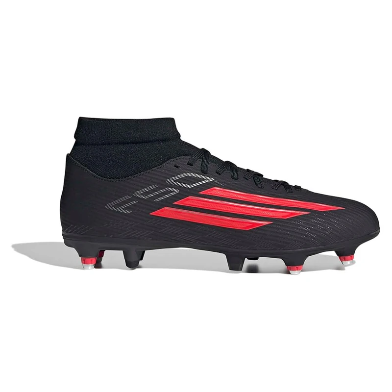 adidas Unisex F50 League Mid Cut Soft Ground Football Boots, core Black/Lucid red/core Black, 11 UK