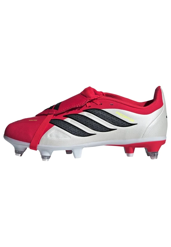 adidas Unisex League Fold-Over Tongue Soft Ground Football Boots Kids, Lucid red/core Black/FTWR White, 4.5 UK
