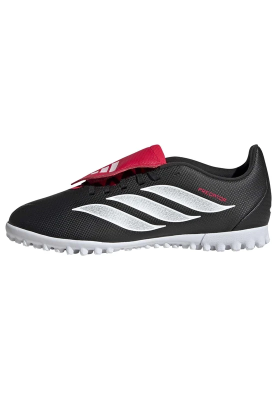 adidas Unisex Club Fold-Over Tongue Turf Football Shoes Kids, core Black/FTWR White/Lucid red, 5 UK
