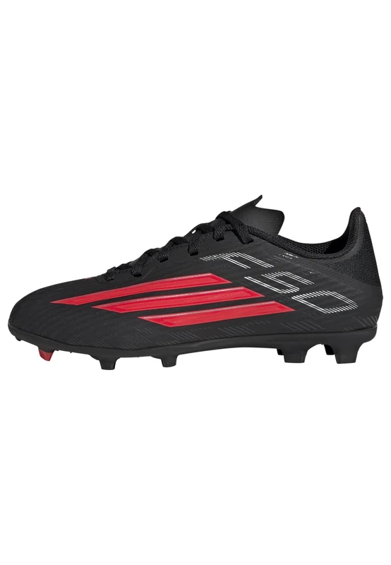 adidas Unisex Kids F50 League Firm Ground/Multi Ground Football Boots Kids, core Black/Lucid red/core Black, 4 UK
