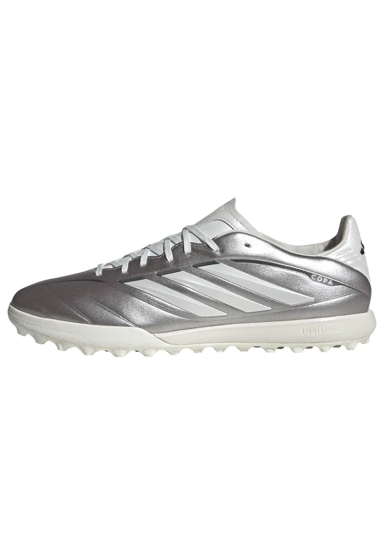 adidas Unisex COPA Pure IV League Turf Football Shoes, Taupe met./Zero met./Night met., 8.5 UK