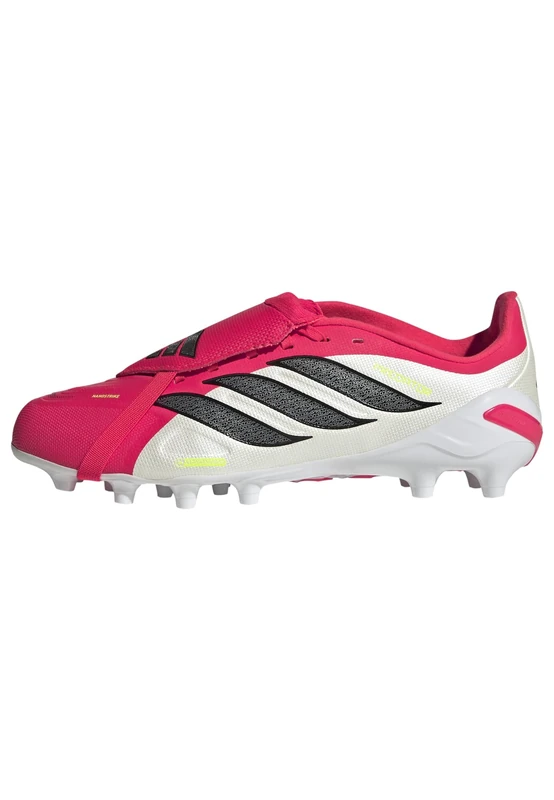 adidas Unisex League Fold-Over Tongue Artificial Ground Football Boots Kids, Lucid red/core Black/FTWR White, 2.5 UK