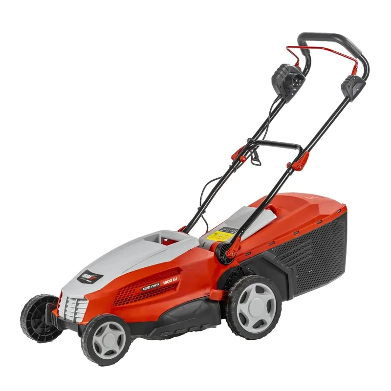 DEDRA DED8742 Electric Lawnmower Garden DED8742, Cutting Width 420 mm, All Grass Types - 40 L Collection Bag, 1800 W, 20-70 mm Cut. Foldable, Weight 16 kg with Ergonomic Handle