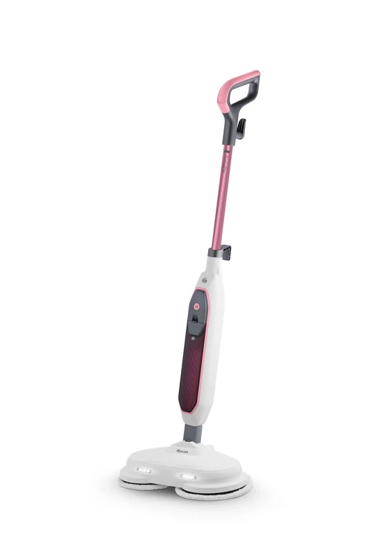 Swan x Lynsey SC30132QOC Hard Floor Cleaner and Polisher with 25 Minutes Continuous Steam Cleaning, Suitable for Tile, Wood and Marble Floors, Removes 99.9% of Bacteria, White