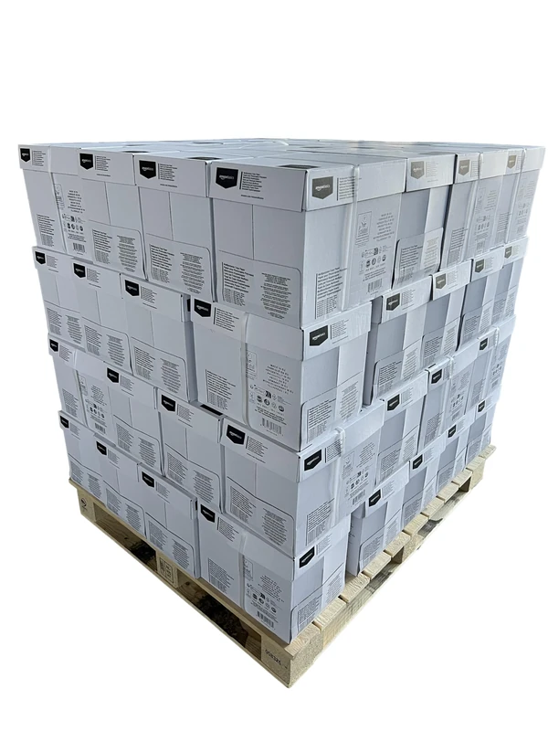 Amazon Basics Multi-Purpose Copy Printer Paper, A4 80 GSM, Pallet, 160,000 Sheets (64 Boxes), White