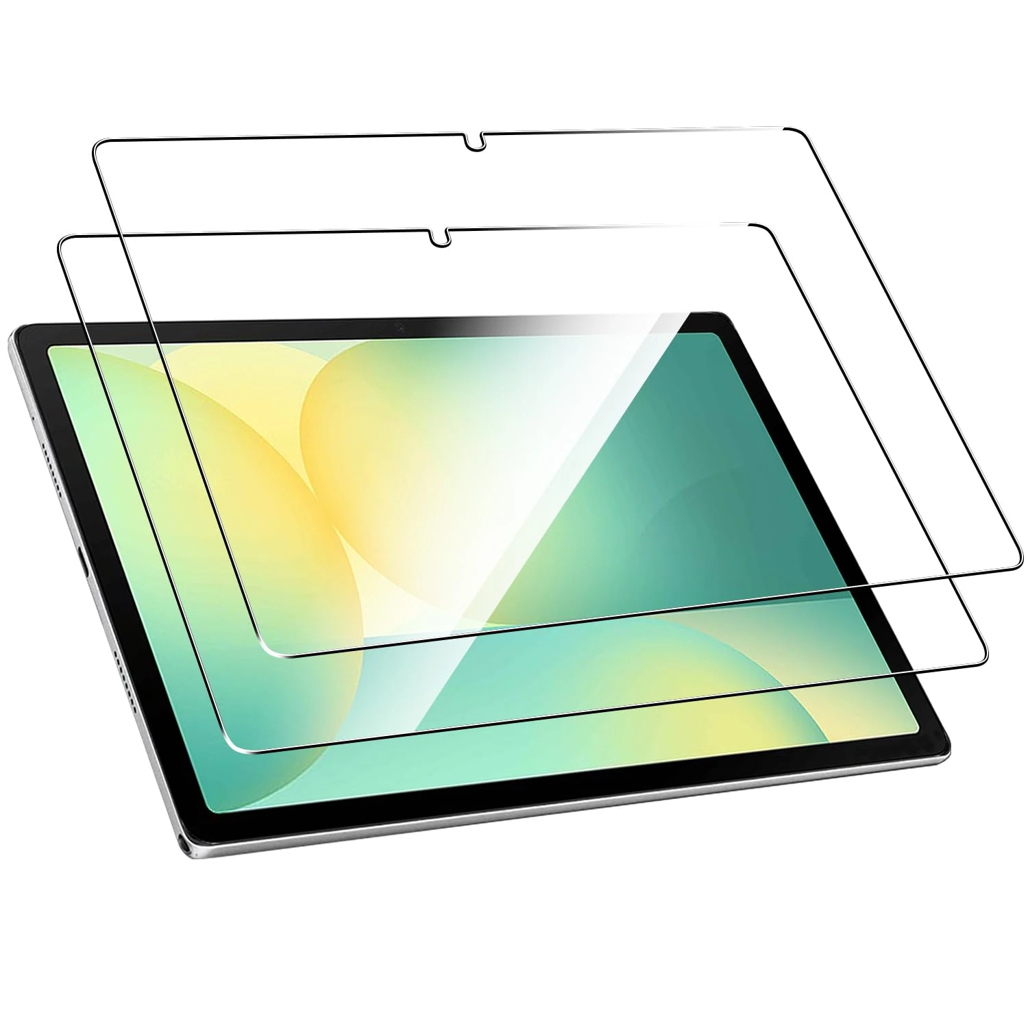 Natbok 2 Pack Tempered Glass for Samsung Galaxy Tab S10 FE / S9 FE / S9 10.9" (SM-X526B) Screen Protector,Ultra Resistant No BubblesHD-Clear Full Coverage Tablet Film Samsung S10 FE