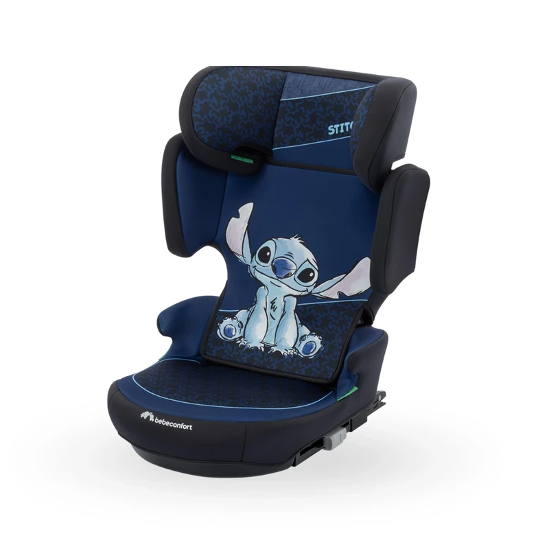 Bebeconfort Disney RoadFix i-Size, Backrest Booster Car Seat, 3.5-12 Years, 100-150 cm, Stitch, Foldable, Lightweight, 4.4 kg, 14 Headrest Positions, Authentic Stitch