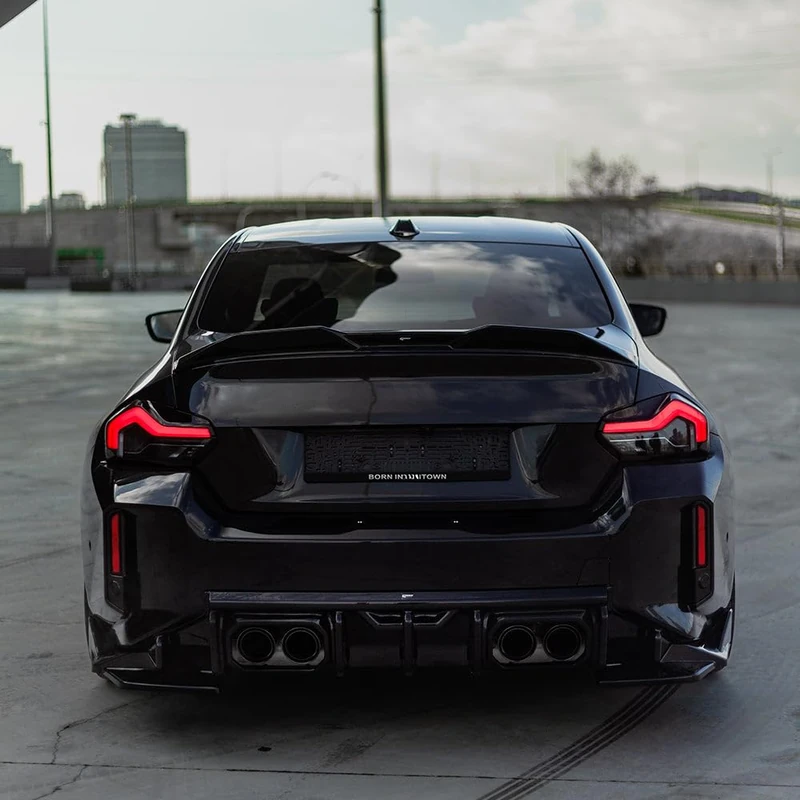 Oneway Trunk Spoiler compatible with BMW M2 G87 Coupe 2023- - Gloss black