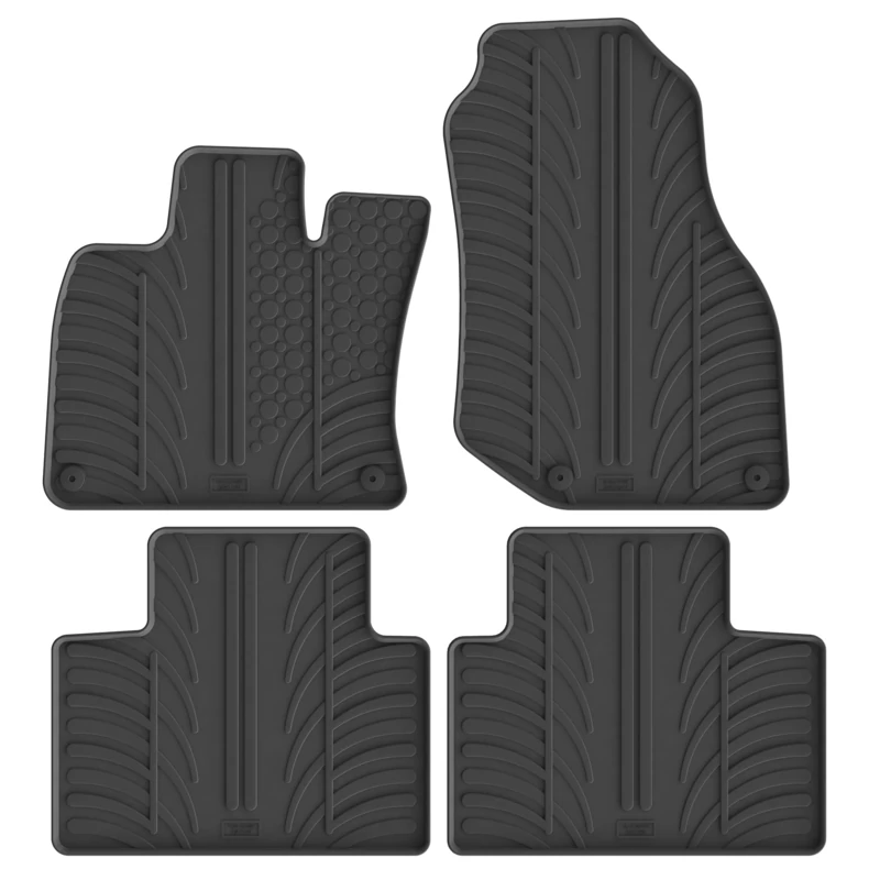 Gledring Set of Rubber Mats Compatible with Lynk & Co 01 2021- (T Profile, 4 Pieces)