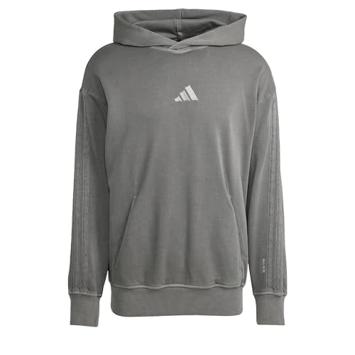 adidas Men's ALL SZN French Terry Washed Hoodie, black, M