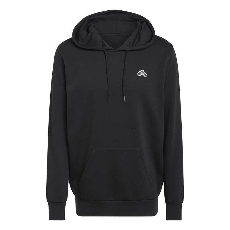 adidas Men's Summer Slide Trim Graphic Hoodie Sweatshirt, black, 4XL Tall