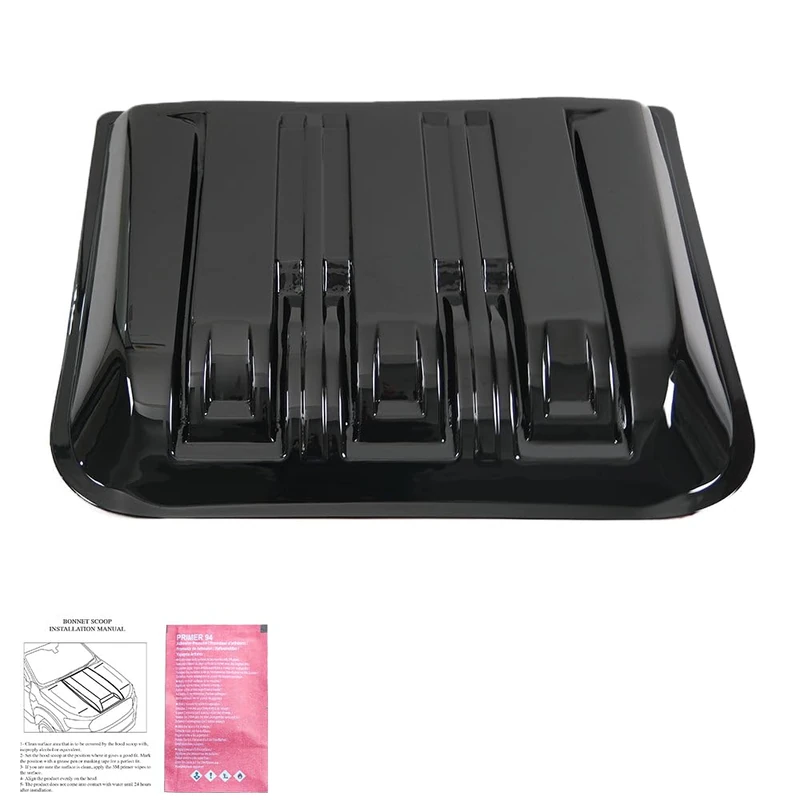 Oneway Bonnet Scoop compatible with Ford Ranger T9 2022- - Gloss black