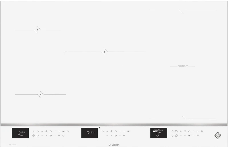 De Dietrich DPI4831W, Induction hob Eternal White, White
