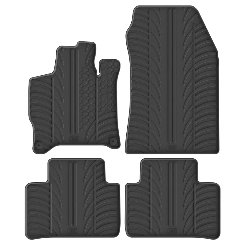 Gledring Set of Rubber Mats Compatible with Opel Astra L Sports Tourer MHEV 2024- & Peugeot 308 III SW MHEV 2024- (T Profile 4-Piece)