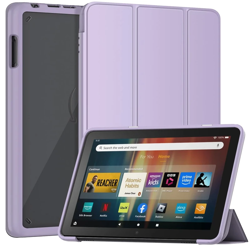 Mansiruyi Tablet Case for 8inch Tablets(Only 2024/2022/2020, 12/10th Gen), Not Fits iPad TCL 8 inch Tablets, Slim Lightweight Smart Stand Case with Auto Sleep/Wake -Purple