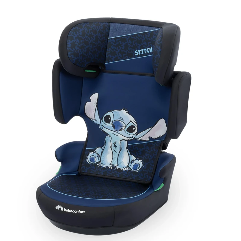 Bebeconfort Disney RoadSafe i-Size, Backrest Booster Car Seat, 3.5-12 Years (100-150cm), Stitch Car Seat, Foldable & Lightweight, Seat Belt Installation, 14 Headrest Positions, Authentic Stitch