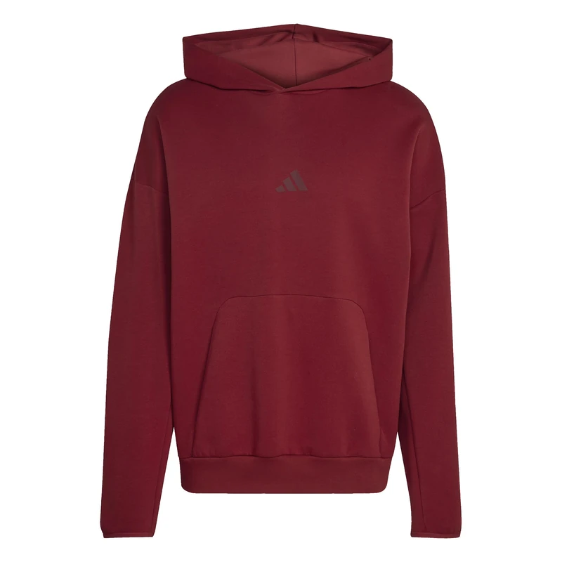 adidas Men's FUTURE ICONS SMALL LOGO HOODIE, active maroon, L