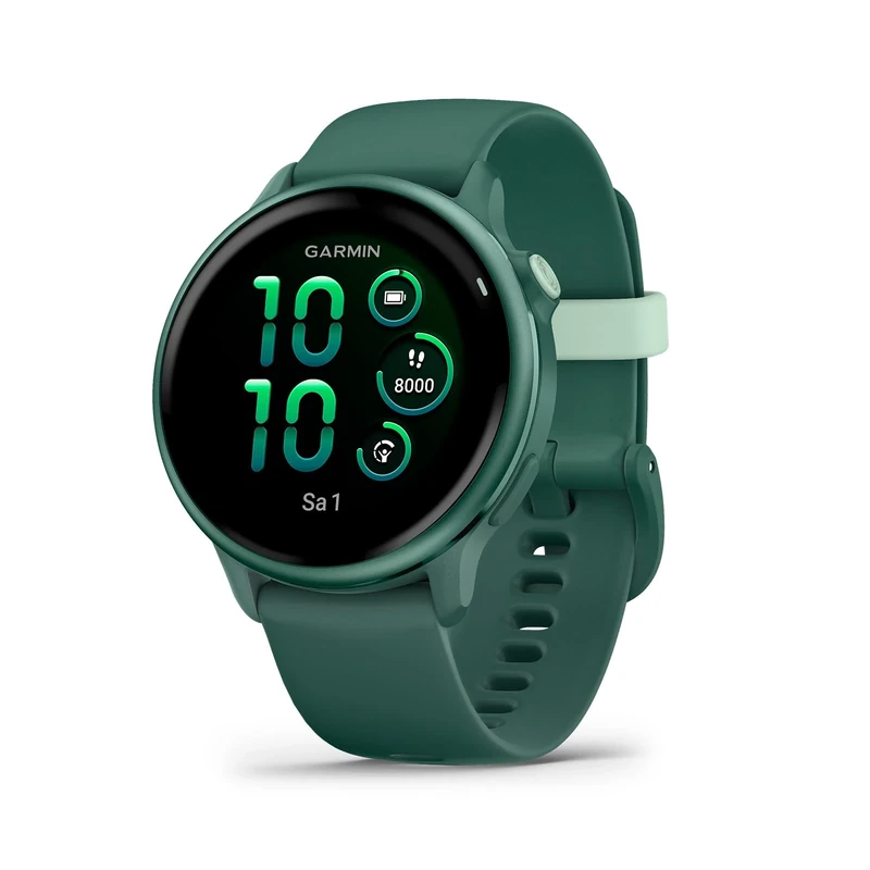 Garmin vívoactive 6 GPS 42mm Smartwatch, AMOLED Touchscreen, All-day Health Monitoring, Personalised Fitness Features, Advanced Sleep Coaching, Music, up to 11 days battery life, Jasper Green