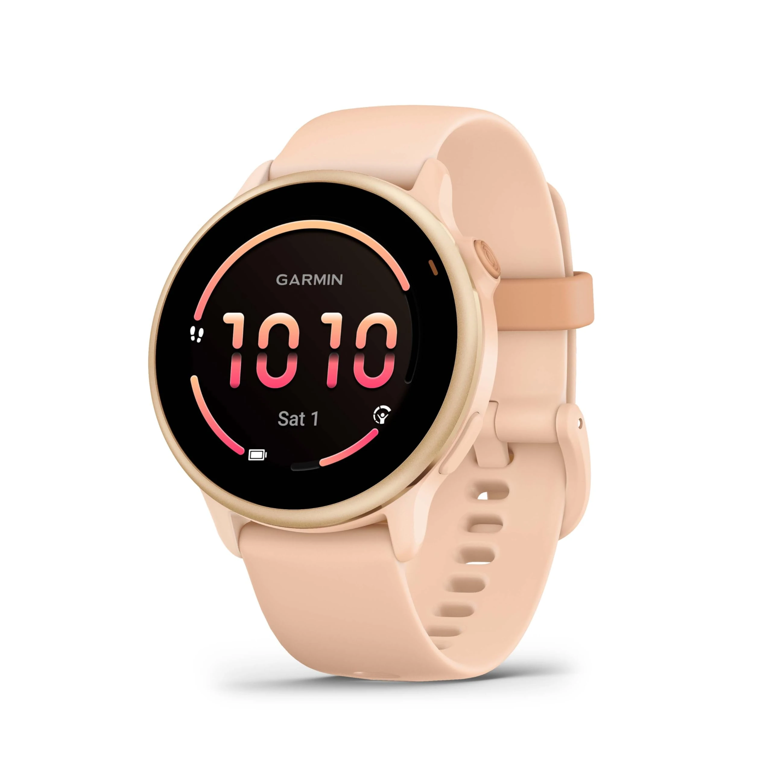Garmin vívoactive 6 GPS 42mm Smartwatch, AMOLED Touchscreen, All-day Health Monitoring, Personalised Fitness Features, Advanced Sleep Coaching, Music, up to 11 days battery life, Pink Dawn