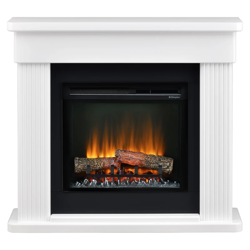 Dimplex Portland 16" Optiflame Complete Suite, Fully Assembled Electrical Fireplace With Choice Flame Colours, Adjustable Flame Brightness, and Remote Control. 87cm Wide