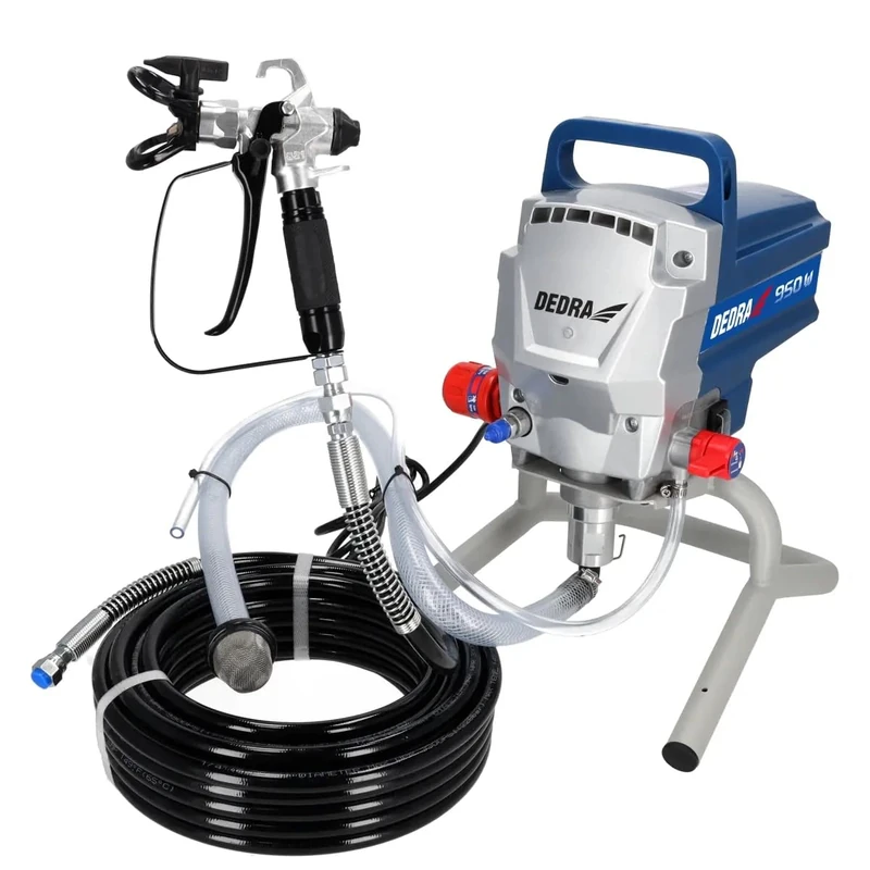 Dedra Hydrodynamic Sprayer Powerful 950 W, Extension Cord, 2 L/Min, 15 m Hose, Spray Gun with 517 Nozzle, Dedra with Spray Gun and Nozzle, 227 Bar