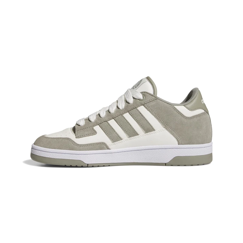 adidas Unisex Rapid Court Low, Silver Pebble/Cloud White/FTWR White, 13 UK