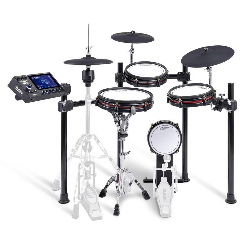 Alesis Strata Club Electric Drum Kit with 144K Multi-Channel Samples, Touchscreen, Triple-Zone Cymbals, Dual-Zone Mesh Drums and 8" Kick