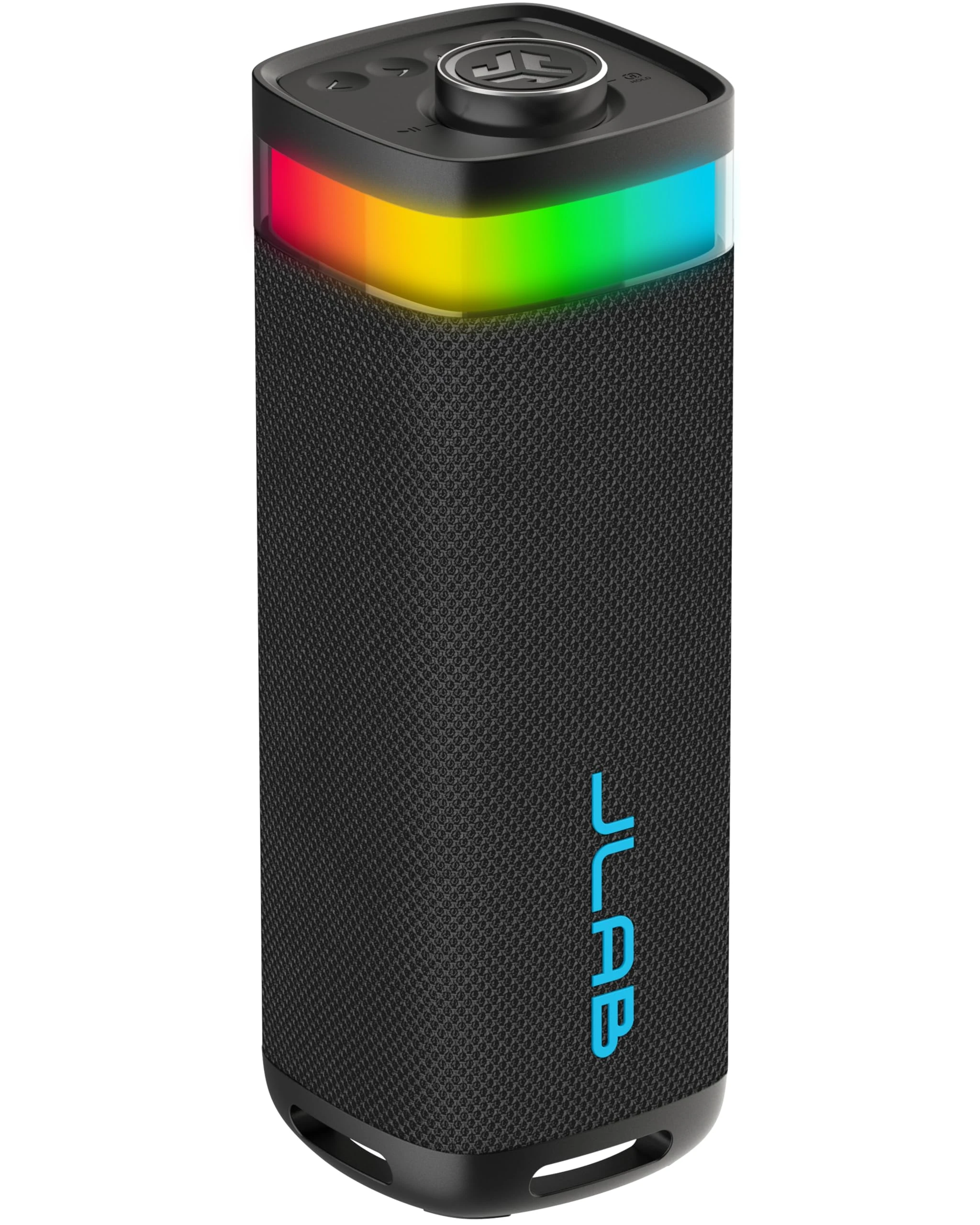 JLab JBuds Party Portable Bluetooth Speaker with 12H+ Playtime - 30W Wireless Outdoor Travel Speaker with RGB Lights & Lab Quality Sound, IP56 Water Resistant Speakers, Black