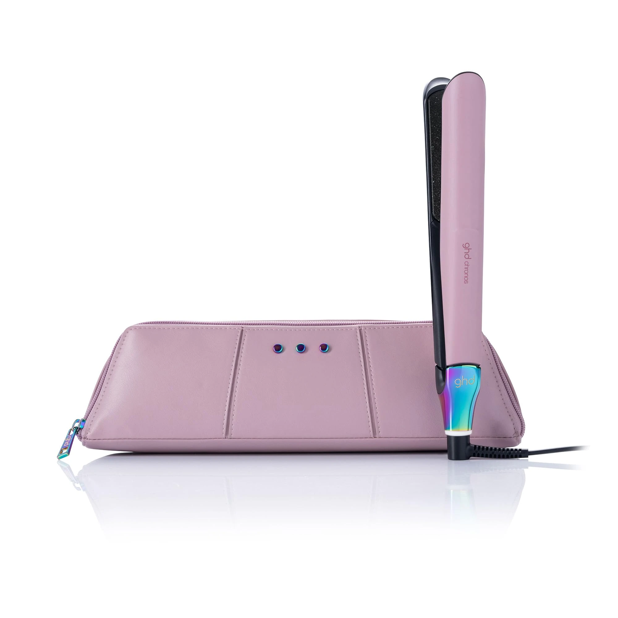 ghd Chronos Limited Edition Futurescape Collection Hair Straightener with Case Transcedent Pink