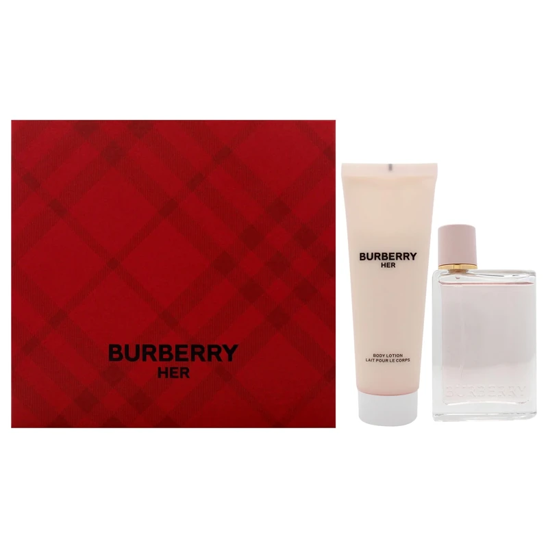 Burberry Her by Burberry for Women - 2 Pc Gift Set 1.6oz EDP Spray, 2.5oz Body Lotion
