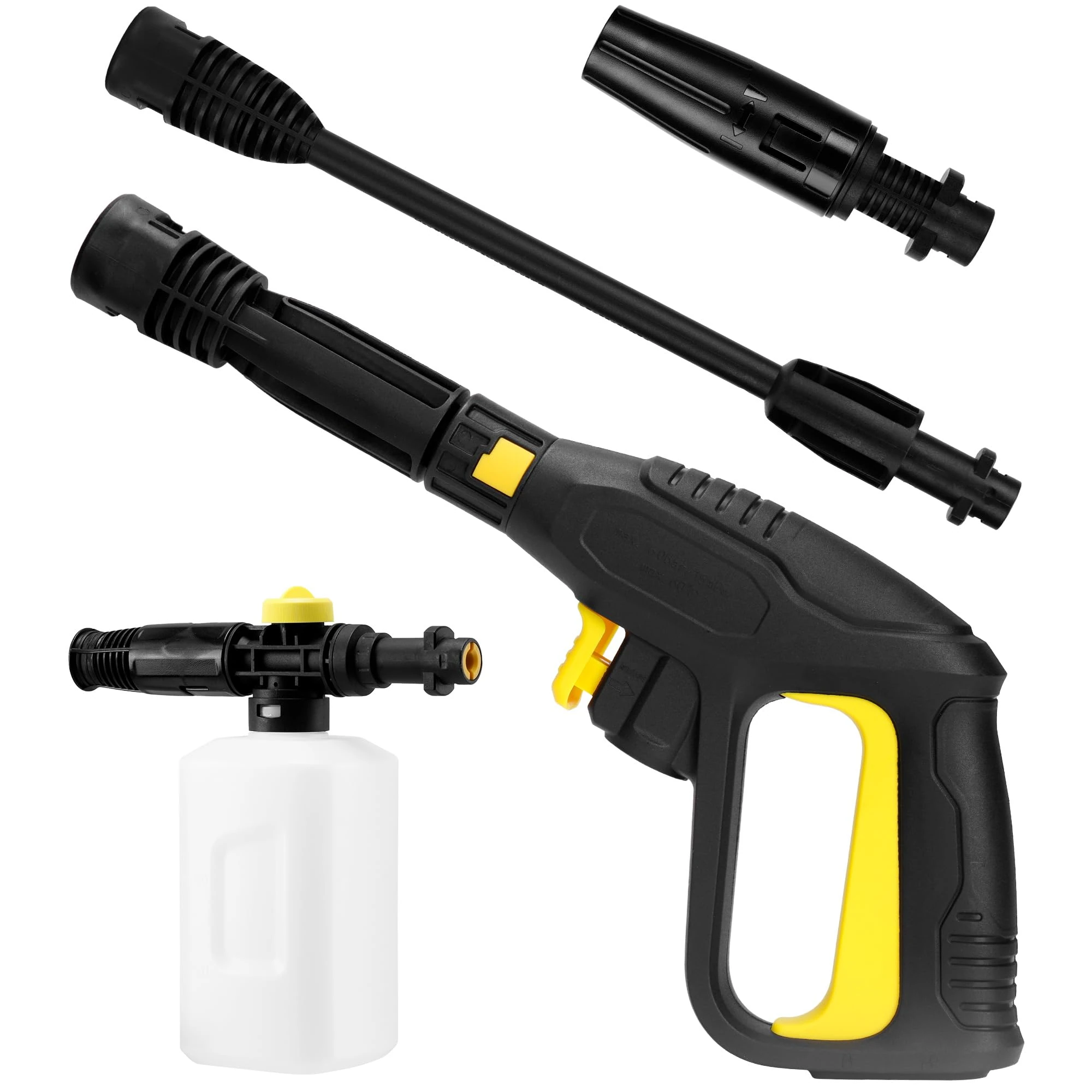 Hierbla Replacement Pressure Washer Gun with Snow Foam Cannon, for Replacing Karcher Electric Pressure Washers Handle, for Karcher K2 K3 K4 K5 K6 K7 Hose Quick Connect System 2175PSI