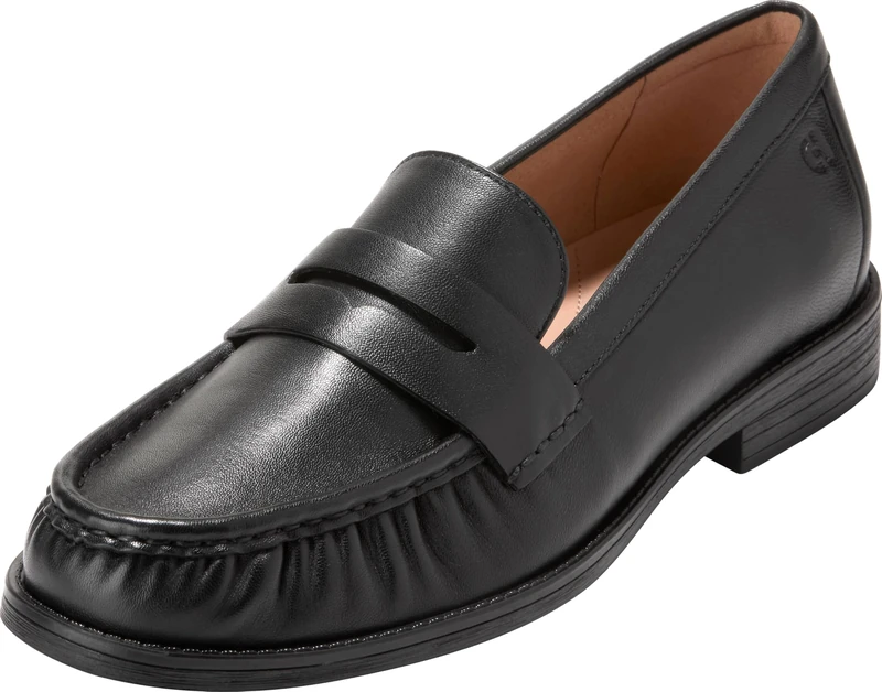 Cole Haan Women's Stassi Soft Loafer, Black Leather, 3-B UK