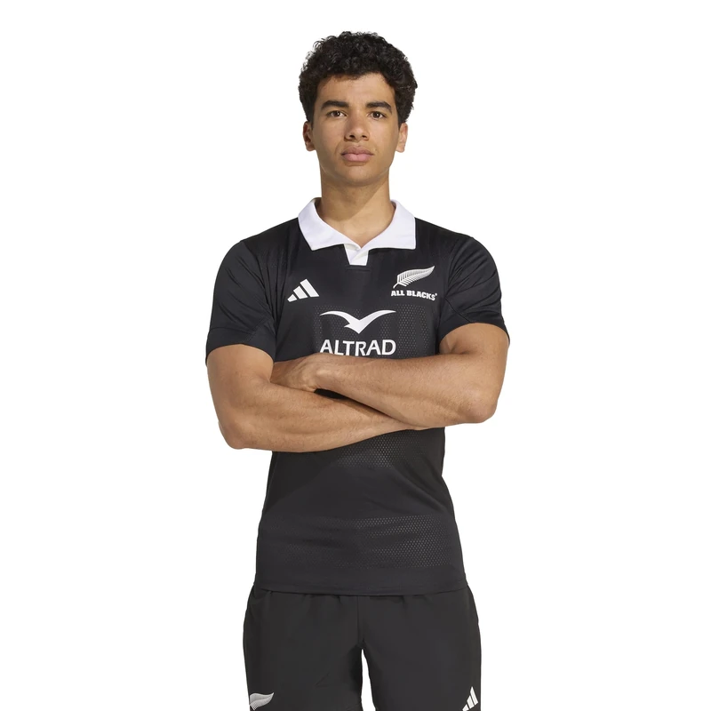 adidas Men's All Blacks Performance Jersey All Black L