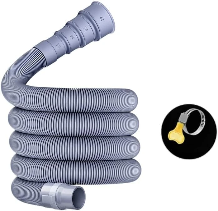 Collapsible Caravan Waste Pipe with Adjustable Adapter - RV Wastewater Hose Kit for Motorhome, Camper & Trailer | Leak - Proof & Space - Saving Design