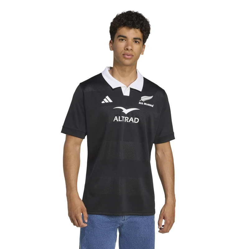 adidas Men All Blacks Home Replica Jersey Black l