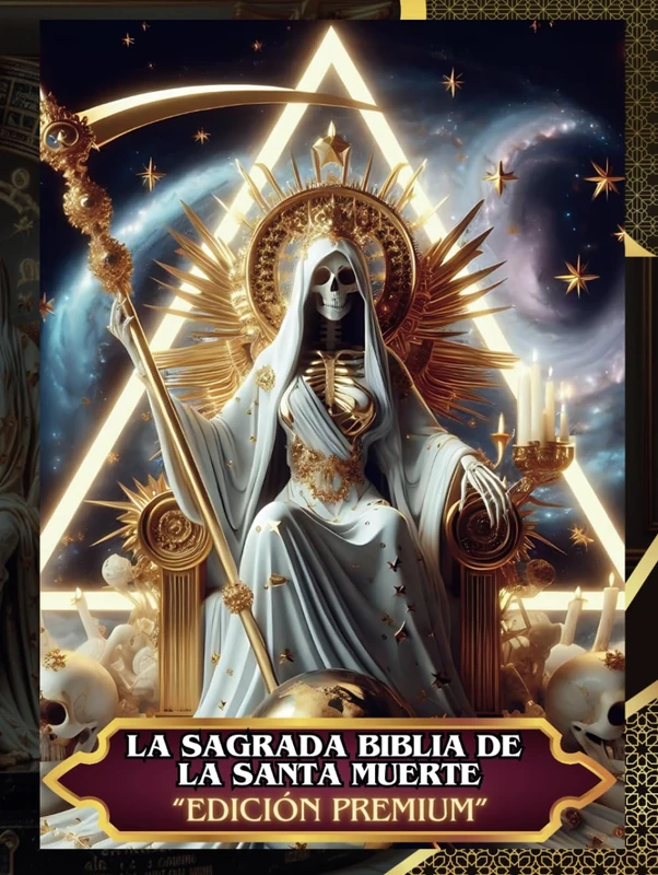 La Sagrada Biblia de la Santa Muerte Libro 1 de 2 Premium (A Todo Color): Génesis, Evangelio, Proverbios y Apocalipsis: Altares, Novenas por Cada ... Rituales y Oraciones para la Vida Diaria - Image 1