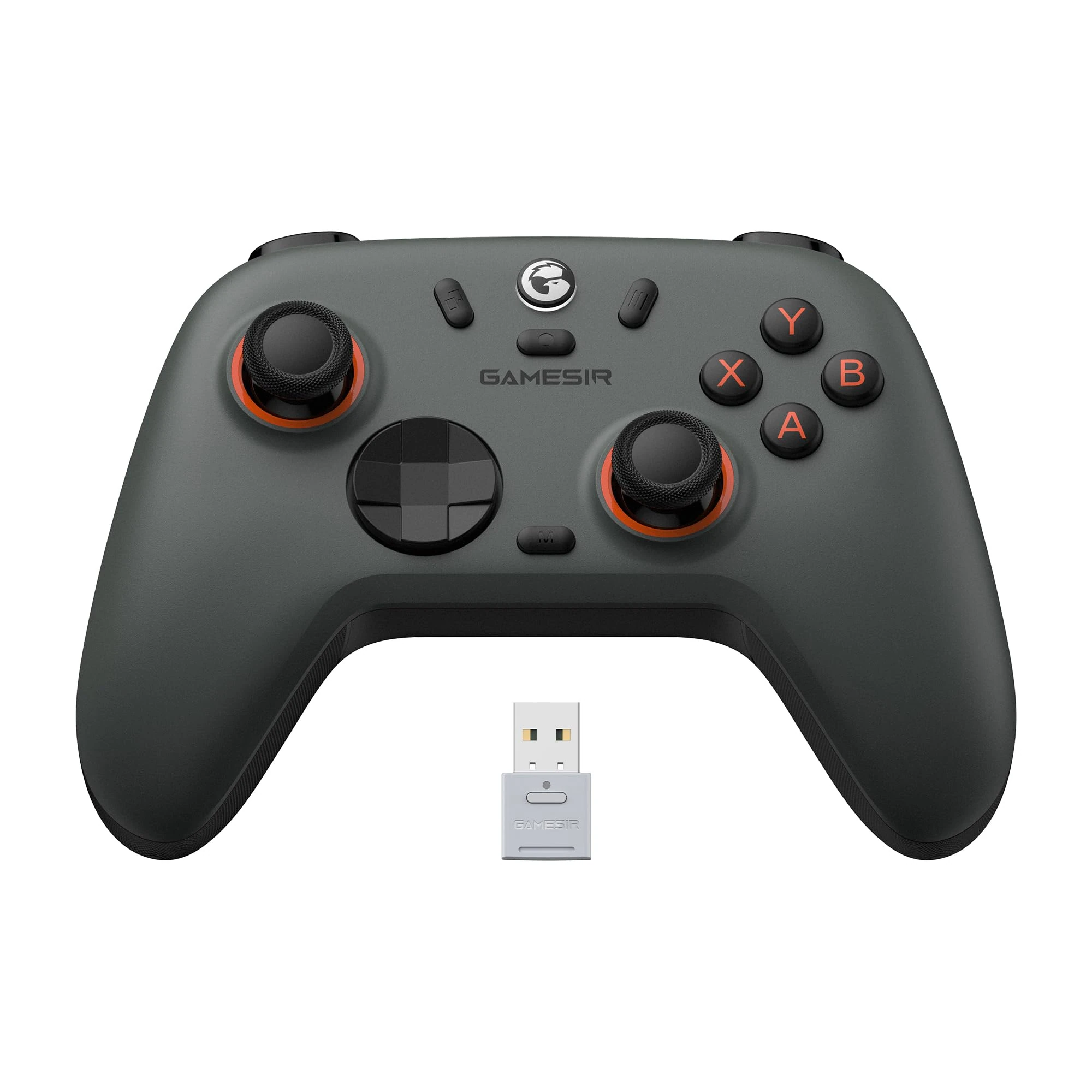 GameSir Nova Lite 2 Wireless PC Controller with Hall Effect Joysticks & Triggers, 2.4G & Wired 1000Hz Polling Rate, Remappable Buttons - Compatible with PC/Switch/Steam/Android (Grey)