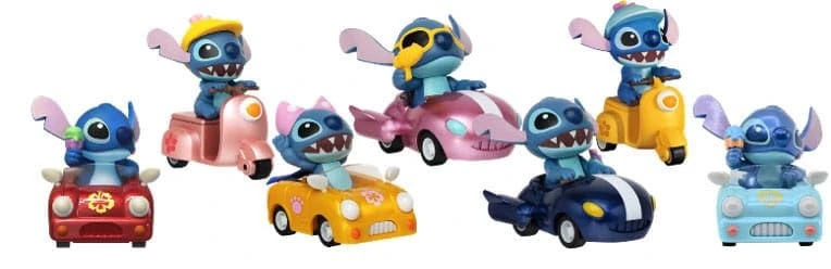 Lilo & Stitch Zoom Hero Pull Back Vehicles with Figures Stitch Display (12)