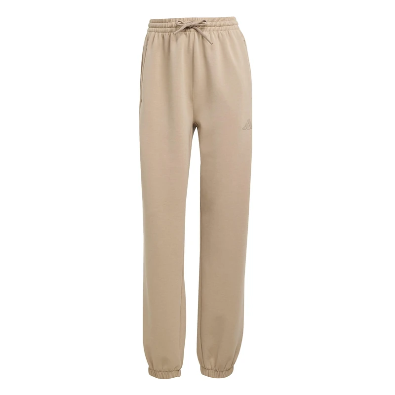 adidas Women's D4T Workout Warm Up Pants, Chalky Brown, L Tall