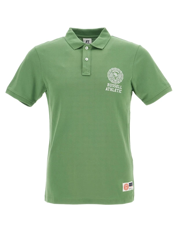 Russell Athletic Men's Avery-Classic Polo Shirt, English Ivy, S