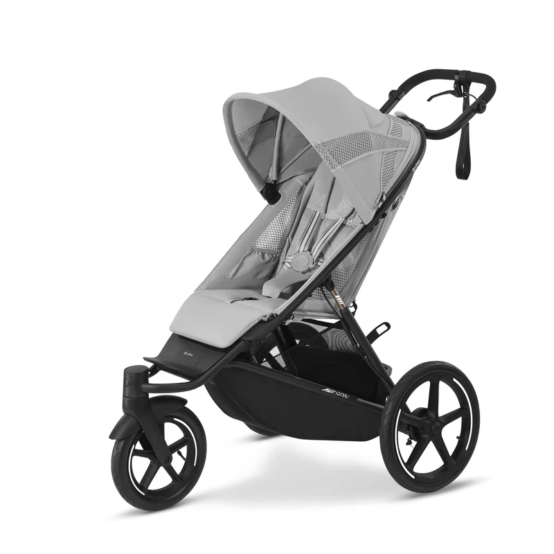 CYBEX Gold AVI Spin Stroller, from Birth to Approx. 4 Years, max. 111 cm and 22 kg, City, All-Terrain and Jogging Stroller, Fog Grey