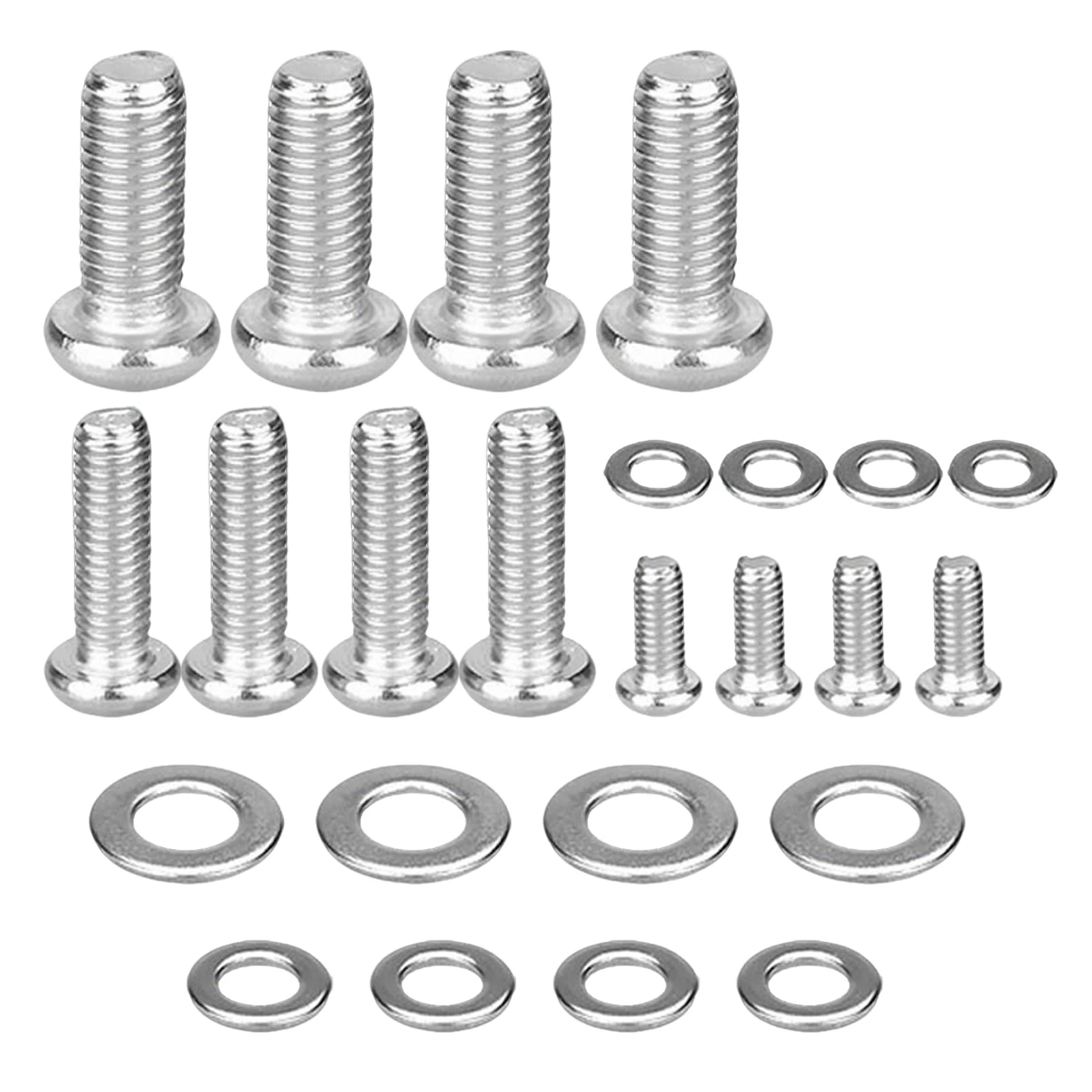 ASIRYVA 24 Pack Universal TV Mounting Hardware Kit, m4/m6/m8 Vesa Screws Stainless Steel Screws with Washers Compatible with Samsung TV Wall Mount Hardware Kit, Monitor Mounts Bracket Fixing